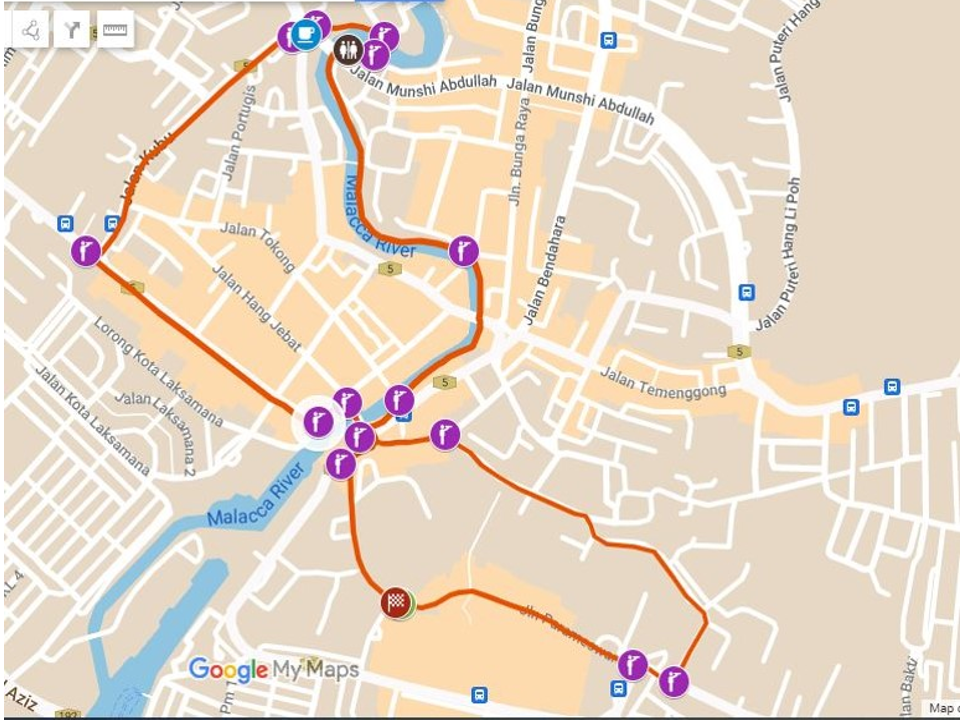 Route Map Melaka Pharm Run 4.0final