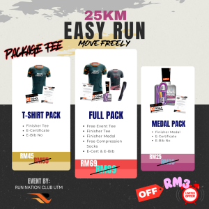 Easy Run 25KM (Medal Pack)